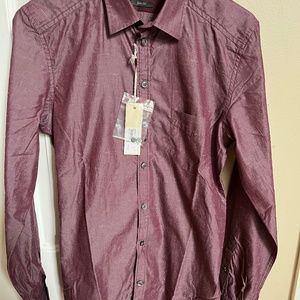Mens - Diesel Red Dress Shirt - Size S